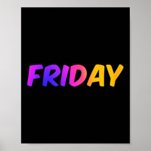 Dagen Van De Week Groep Eenvoudig Verkleedkostuum Poster