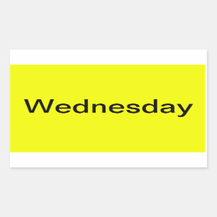 Dagen van de week Kleurgecodeerde kalender Visuele Rechthoekige Sticker