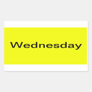 Dagen van de week Kleurgecodeerde kalender Visuele Rechthoekige Sticker