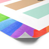 Dagen van de Week Kleurig Poster (Hoek)