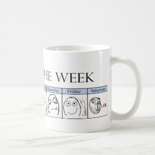 Dagen van de week koffiemok