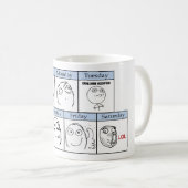 Dagen van de week koffiemok (Voorkant rechts)