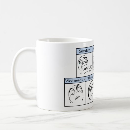 Dagen van de week koffiemok (Links)