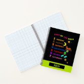 Dagen van de week leren notitieboek (Binnen)