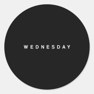Dagen Van De Week Maandag Dinsdag Woensdag Donderd Ronde Sticker