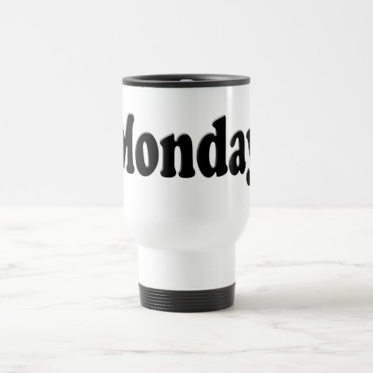 Dagen van de week - maandag reisbeker (Center)