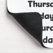 Dagen van de week Muismat van de Emoji-computer (Hoek)