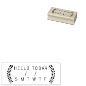 Dagen van de week, Planner Date Hallo journal Rubberstempel (Gestempeld)