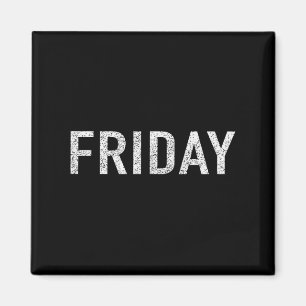 Dagen Van De Week Serie Vrijdag In Deproblemen Magneet
