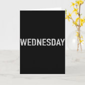 Dagen Van De Week Serie Woensdag In Ontwrichte Sti Kaart (Gele Bloem)