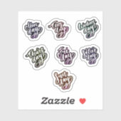 Dagen van de week sticker (Vel)