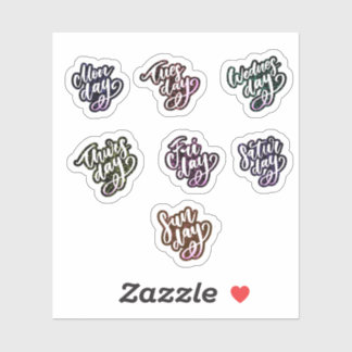 Dagen van de week sticker
