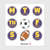 Dagen van de week Sticker verpakking (Vel)