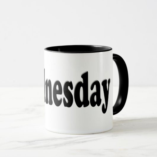 Dagen van de Week - Woensdag Mok (Voorkant rechts)