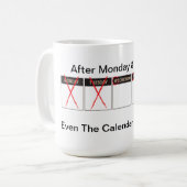 Dagen van de week WTF koffie-Mok Koffiemok (Voorkant links)