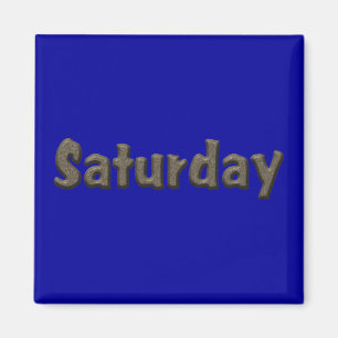 Dagen van de week - zaterdag magneet