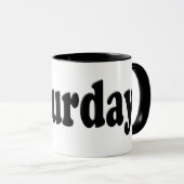 Dagen van de week - zaterdag mok (Voorkant rechts)