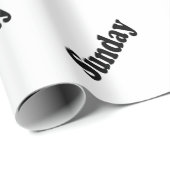 Dagen van de week - zondag cadeaupapier (Rol Hoek)