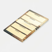 Dagen van de Week Zonnig Geel Post-it® Notes (Schuin)
