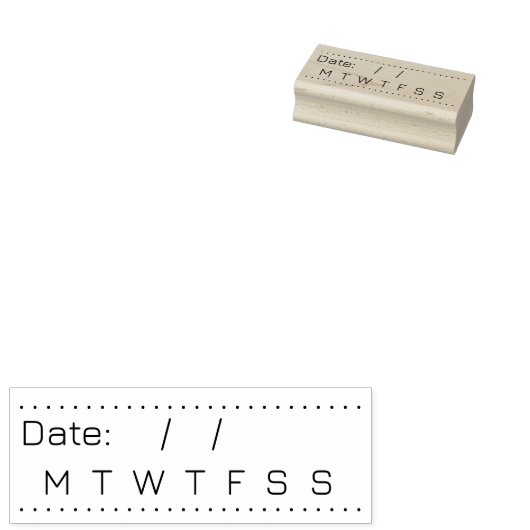dagen van de weekbullet journaaltrackermodus rubberstempel (Gestempeld)