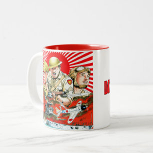 Dagen van donkere koffie-mok tweekleurige koffiemok