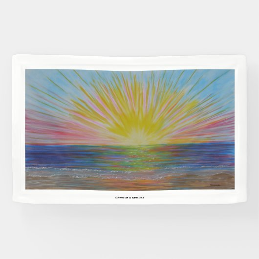 Dagen van een nieuwe dag spandoek (Horizontaal)