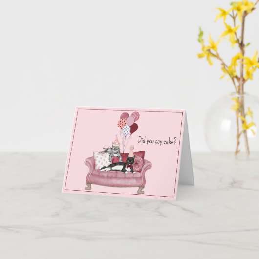 Dagen van het feest met ballonnen kaart (Gele Bloem)