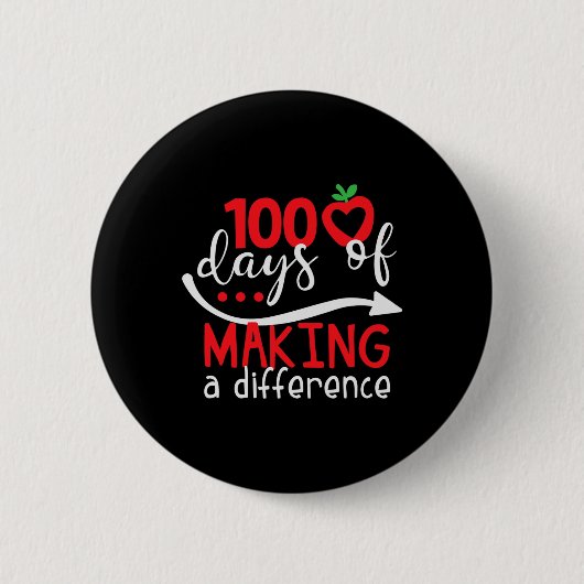 Dagen van het maken van een verschil Leuke School Ronde Button 5,7 Cm (Voorkant)