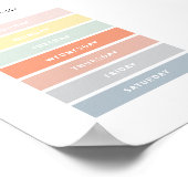 Dagen van het Poster van Montessori Classroom (Hoek)