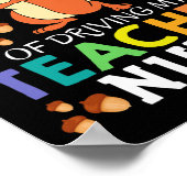 Dagen van het rijden van mijn leraar moeren plezie poster (Hoek)