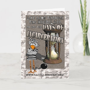 Dagen van incarcering: "Succes" Jailbird card Kaart