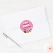 Dagen van Kinder pootdieren bij kattenkat Ronde Sticker (Envelop)