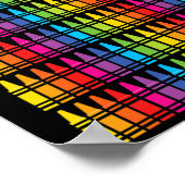 Dagen van kleurpotloden voor meisjes Kinder 100ste Poster (Hoek)