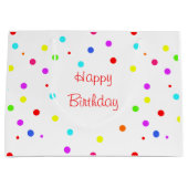 Dagen van kleurrijke Confetti kinderen Groot Cadeauzakje (Voorkant)