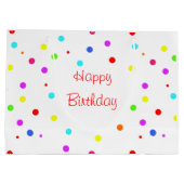 Dagen van kleurrijke Confetti kinderen Groot Cadeauzakje (Achterkant)