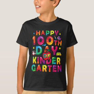 Dagen van kleuterschool Kinder Schattigee Happy 10 T-shirt