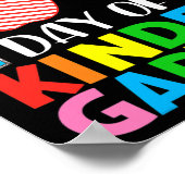 Dagen van kleuterschool leraar en student hart St Poster (Hoek)