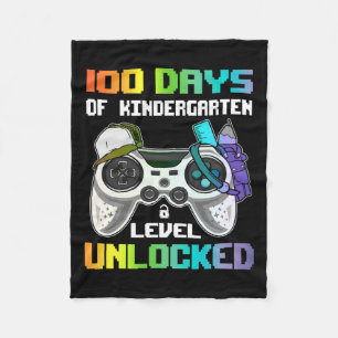Dagen van kleuterschool niveau ontgrendelde gamer  fleece deken