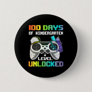 Dagen van kleuterschool niveau ontgrendelde gamer ronde button 5,7 cm