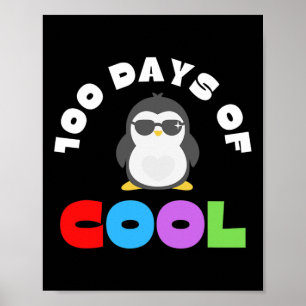 Dagen van Koele Honderd Dagen 100ste Dag van de Sc Poster