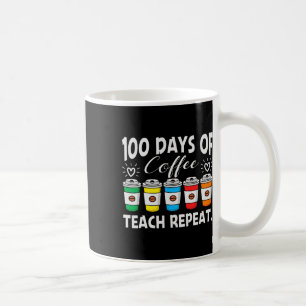 Dagen van koffie en chaos 100e dag school leraar koffiemok
