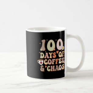 Dagen van koffie en chaos 100ste dag van de school koffiemok