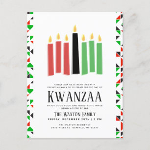 Dagen van Kwanzaa   Gebeurtenis partij Briefkaart