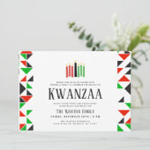 Dagen van Kwanzaa | Uitnodiging feestdag (Staand voorkant)