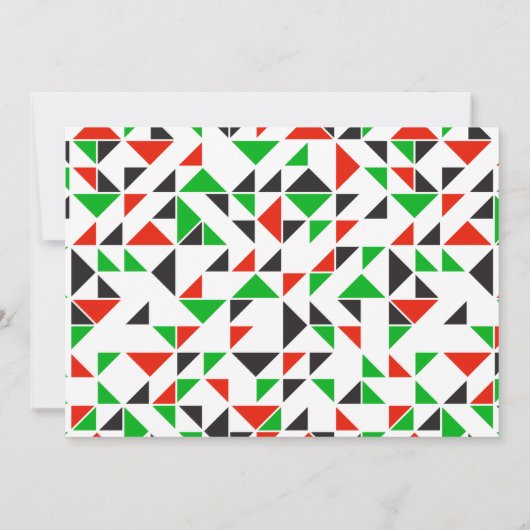 Dagen van Kwanzaa | Uitnodiging feestdag (Achterkant)