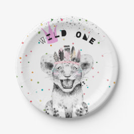 Dagen van moderne dieren papieren bordje