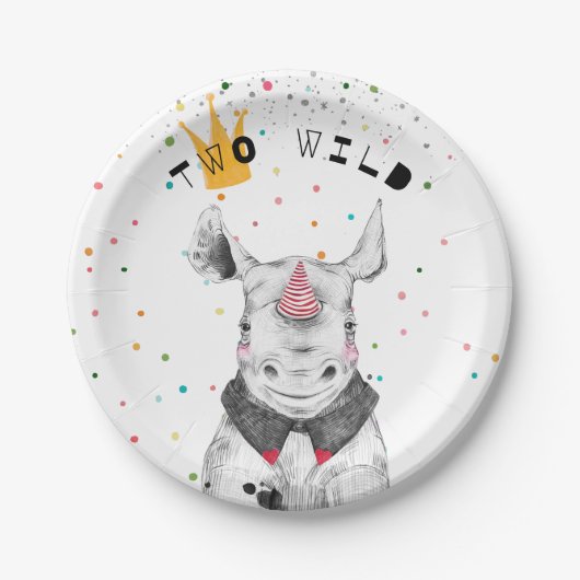 Dagen van moderne dieren papieren bordje (Voorkant)