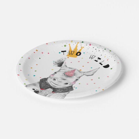 Dagen van moderne dieren papieren bordje (Gekanteld)