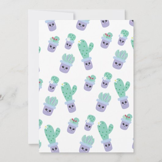 Dagen van Plant met Cactus Potlood (Achterkant)