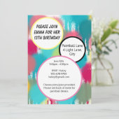 Dagen van roze, blauwe en groene Paintball Kaart (Staand voorkant)